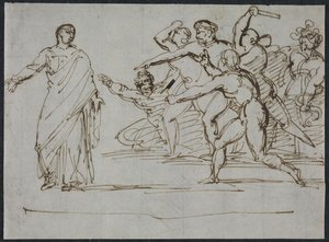 Mordet på Tiberius av Theodore Gericault