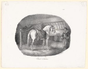 Hannoveraner (A Hanoverian Horse) av Theodore Gericault
