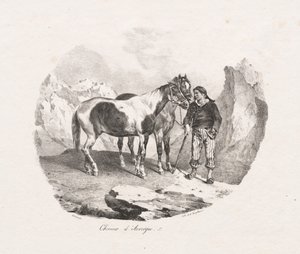 Auvergne hästar av Theodore Gericault