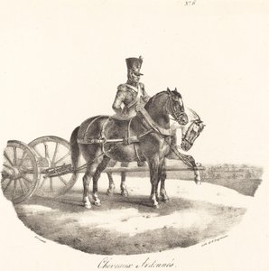 Ardennerhästar av Theodore Gericault