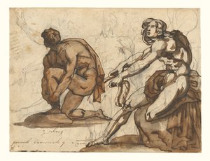 Klassiska nakenbilder (framsidan); Klassiska statyer (baksidan) av Theodore Gericault