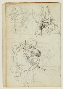 Kompositionsstudier av Theodore Gericault