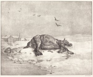 Död häst av Theodore Gericault