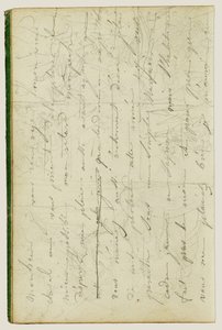 Utkast till brev av Theodore Gericault