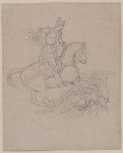 Géricault - Sankt Göran och draken, 1816-17 av Theodore Gericault