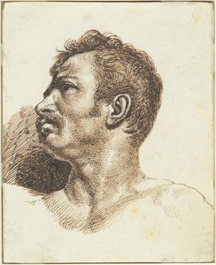 Manshuvud [framsidan] av Theodore Gericault