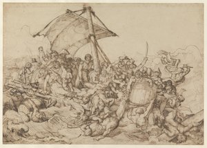 Flotten med de skeppsbrutna från fregatten ”De Médusa” av Theodore Gericault