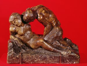 Jupiter och Antiope (andra sidan), ca 1818 (sten med brun patina)