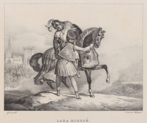 Lara skadad (Lara Wounded) av Theodore Gericault