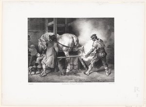Le Maréchal flamand (Den flamländske smeden) av Theodore Gericault