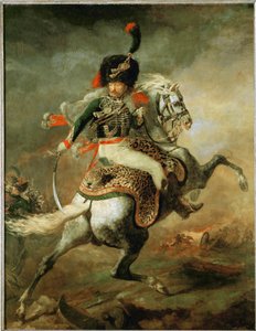 Officer i det kejserliga gardet till häst ... av Theodore Gericault