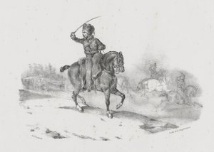 Artilleriofficer som leder anfallet (An Artillery Officer Commanding the Charge) av Theodore Gericault