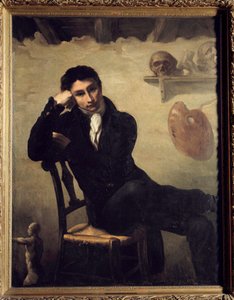 Porträtt av en konstnär i hans ateljé Målning av Theodore Gericault (1791-1824) 1800-talets sön. 1,47x1,14 m . av Theodore Gericault