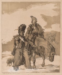 Återkomst från Ryssland, ca. 1818. av Theodore Gericault