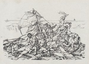 Meduses skeppsbrott, 1820 av Theodore Gericault