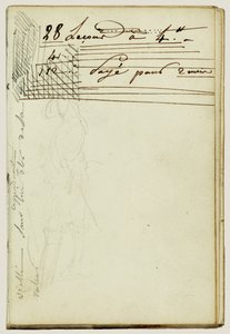 Stående cavalier, fortsättning på brev av Theodore Gericault