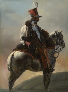 Studie efter "Husarernas trumpetare", c.1815?-27 av Theodore Gericault