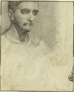 Studie av en man [baksidan] av Theodore Gericault