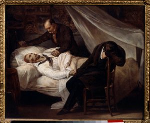 Målaren Theodore Gericaults död (1791-1824) 26 januari av Theodore Gericault