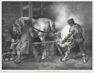 Den flamländska smeden av Theodore Gericault