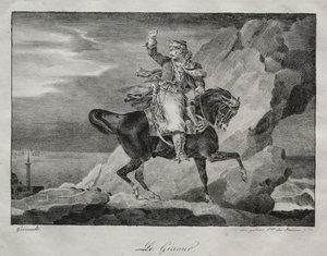The Giaour, 1820. av Theodore Gericault