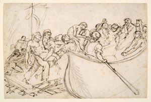 Räddningen av de överlevande från flotten ”Medusa” av Theodore Gericault