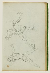 Tre studier av en bågskytt av Theodore Gericault