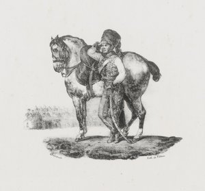 Hussartrompetare (Hussar Trumpeter) av Theodore Gericault