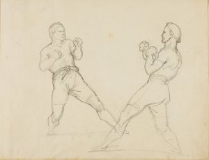 Två boxare i sparring av Theodore Gericault