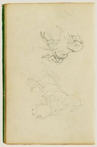 Två studier av en uppfödningshäst av Theodore Gericault