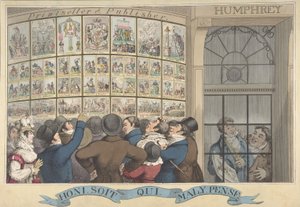 Honi. Så jag. Qui. Mal. Y. Pense: The Caricature Shop of G. Humphrey, 27 St. James..., 12 augusti 1821.