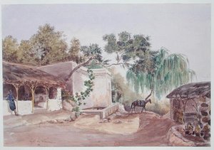 A Cafe in Algiers, ca 1835 (akvarell på papper)
