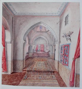 A Morish Interior, Alger (akvarell på papper)