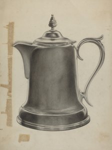 Kaffeurna i tenn av Theodore Pfitzer