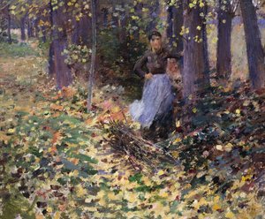 Höstsolljus, 1888 av Theodore Robinson