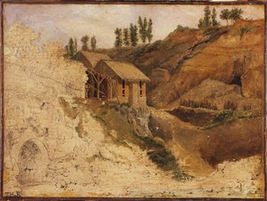 Ett stenbrott av Theodore Rousseau