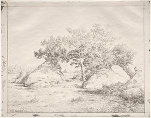 Körsbärsträd på Blau av Theodore Rousseau