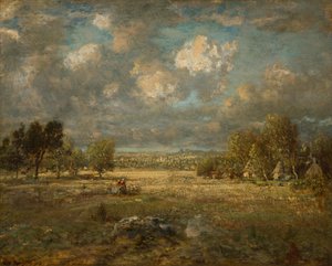Landsbygden i Picardie av Theodore Rousseau