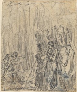 Gleaners av Theodore Rousseau