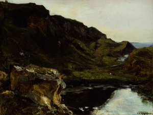 Landskap, ca 1835 (olja på duk) av Theodore Rousseau