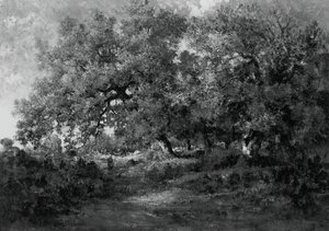 Landskap, c. 1860. av Theodore Rousseau
