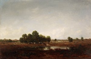 Landskap med kärr av Pierre Etienne Theodore Rousseau