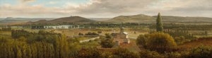 Panoramalandskap nära floden Mosel, ca. 1830. av Theodore Rousseau
