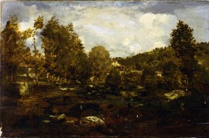 Tiffauges dal av Pierre Etienne Theodore Rousseau
