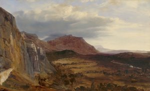 Utsikt över Saleve, nära Genève, 1834. av Theodore Rousseau