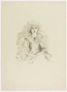En studie av Lamplight av Theodore Roussel