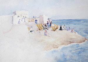 Badstation vid St. Leonards-on-Sea av Theodore Roussel
