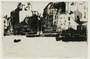 Chelsea Palaces (svartvit version) av Theodore Roussel