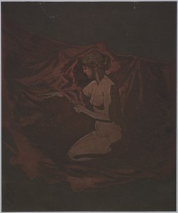 Embers Glow, 1890-1897. av Theodore Roussel