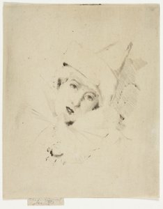 Pierrot, Porträtt av damen A.C. av Theodore Roussel